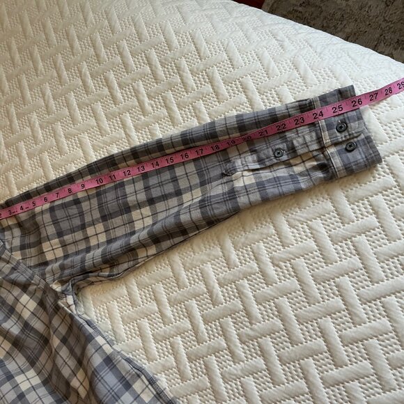 Carhartt Mens SZ M Loose Fit Flannel Heavyweight Gray Brown Plaid Workwear - Picture 10 of 10